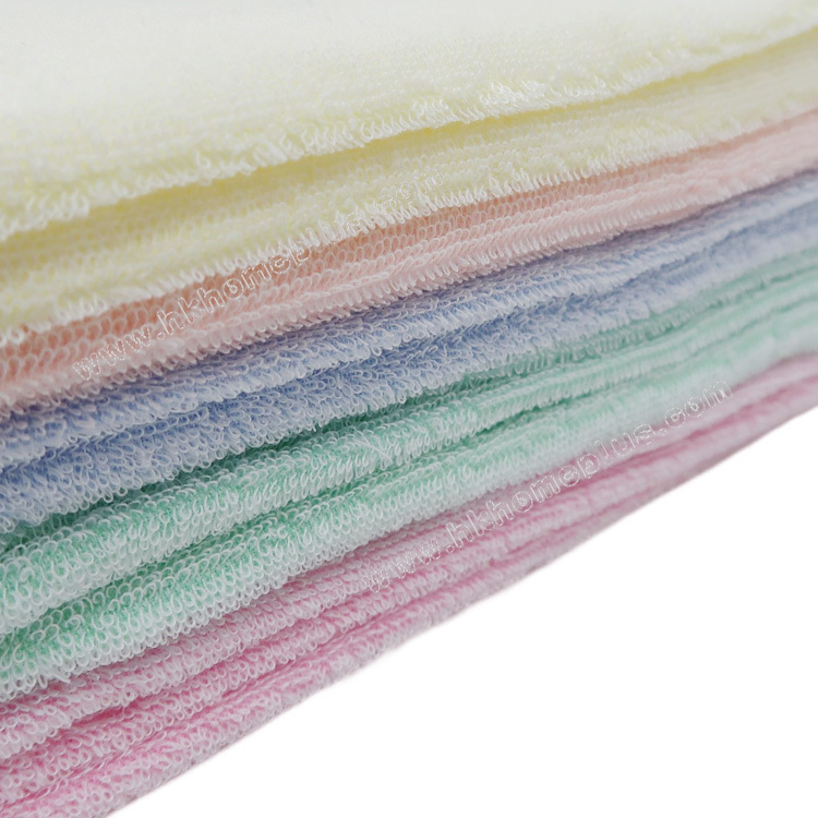 6條裝 雙船牌: 60支 純色線童巾 4366001