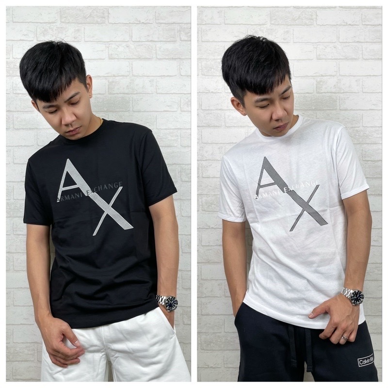 Armani Exchange AX 格子大字母 短袖上衣 短T