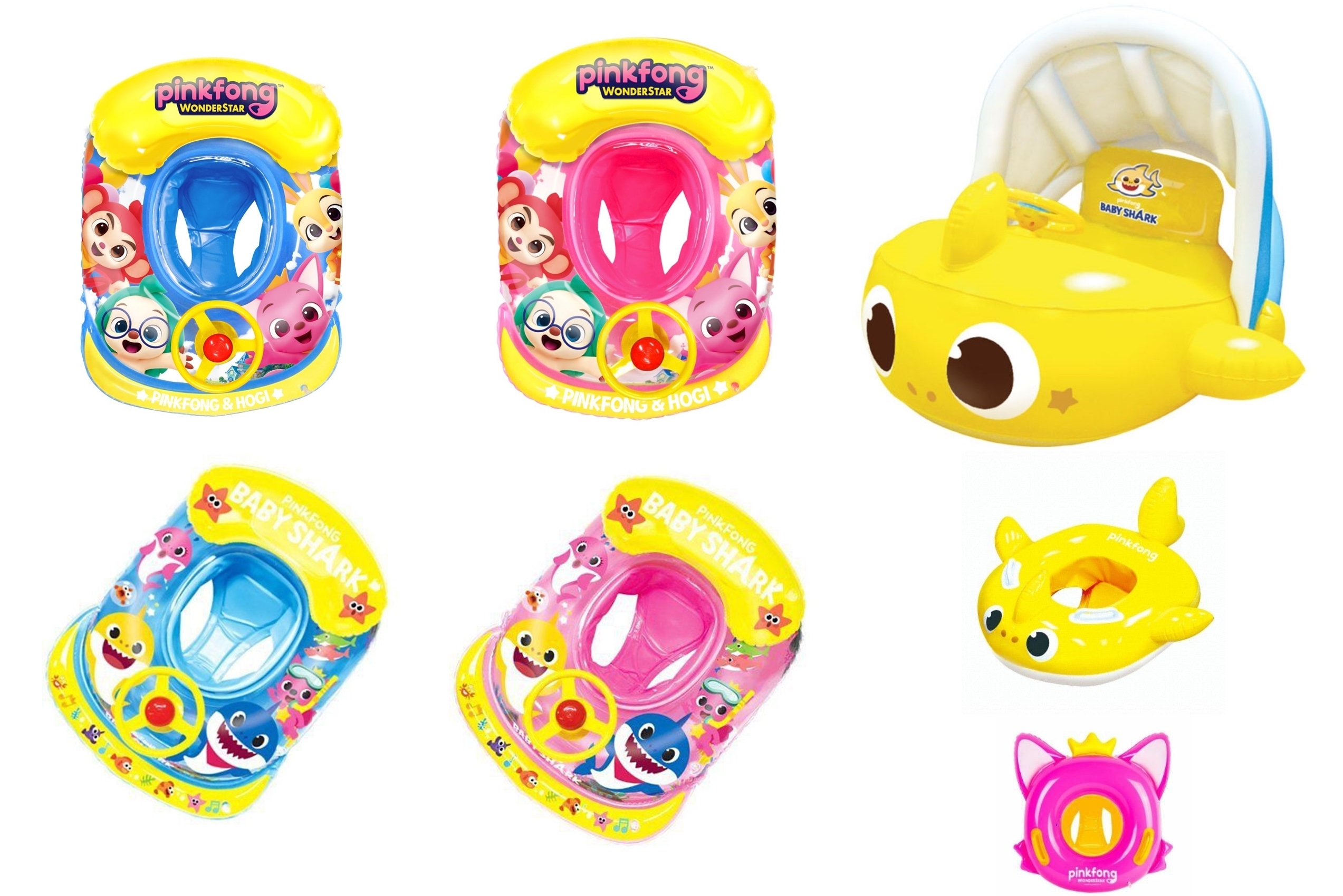 🇰🇷韓國直送🇰🇷  Pink Fong/Baby Shark/Wonderstar 有篷水泡/防曬水泡/軚盤有蓬水泡