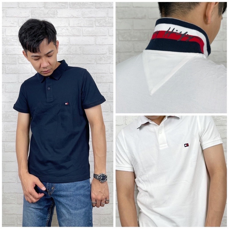 Tommy Hilfiger 翻領撞色字母 Polo衫 短袖上衣