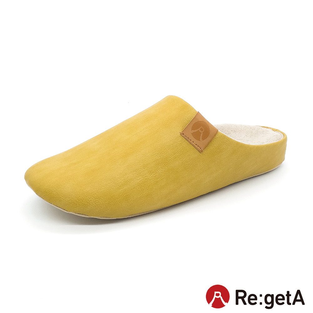 大阪樂步健康鞋Re:getA Regeppa 圓潤蓬鬆居家鞋CHR001(YEL-黃色)