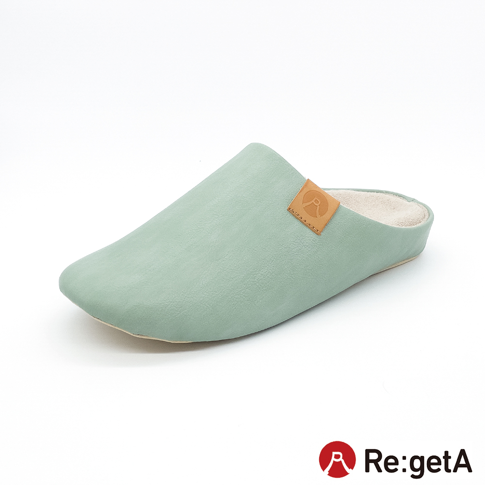 大阪樂步健康鞋Re:getA Regeppa 圓潤蓬鬆居家鞋CHR001(BLU-淺藍)