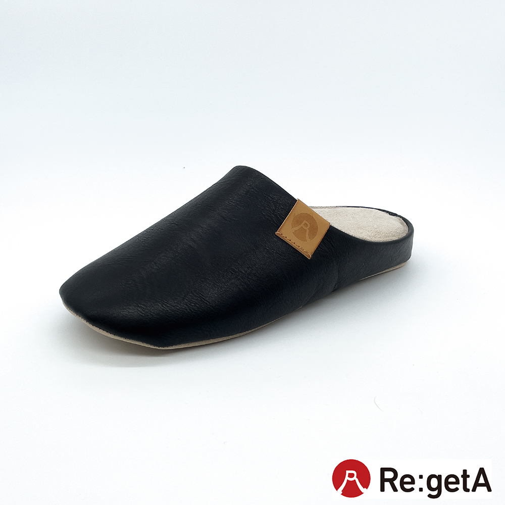 Re:getA Regetta Regeppa 圓潤蓬鬆居家鞋CHR-001(BLK-黑色)