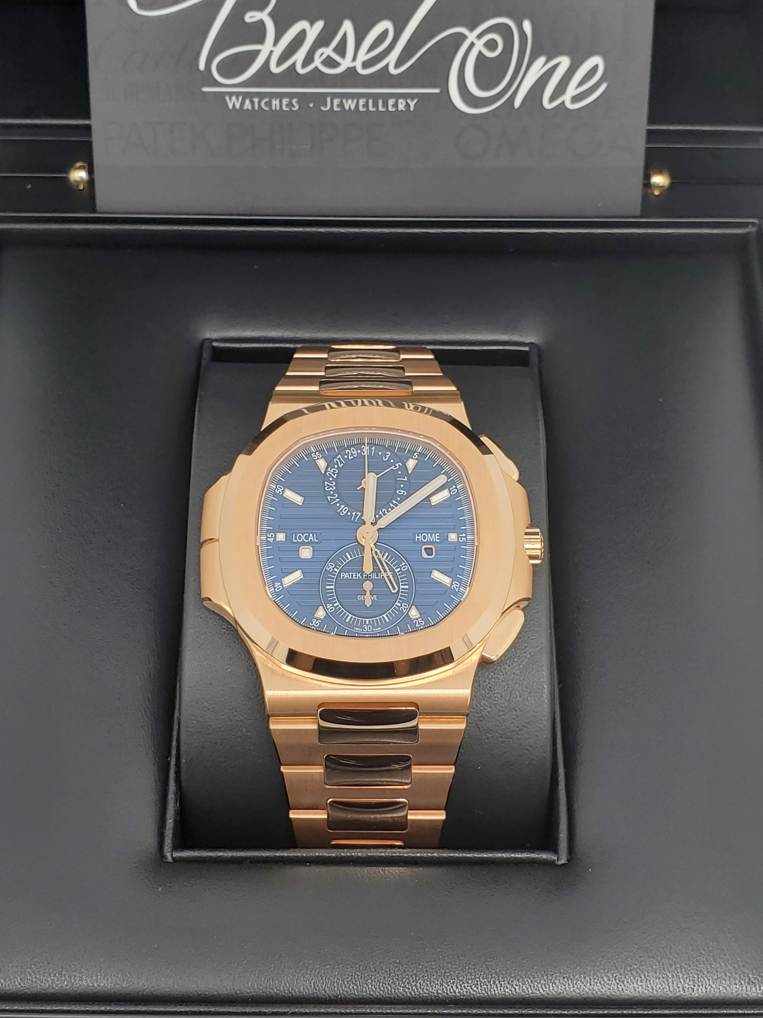 Patek Philippe Men's Nautilus Rose Gold 40mm Grey Annual Calendar Stic –  Happy Jewelers