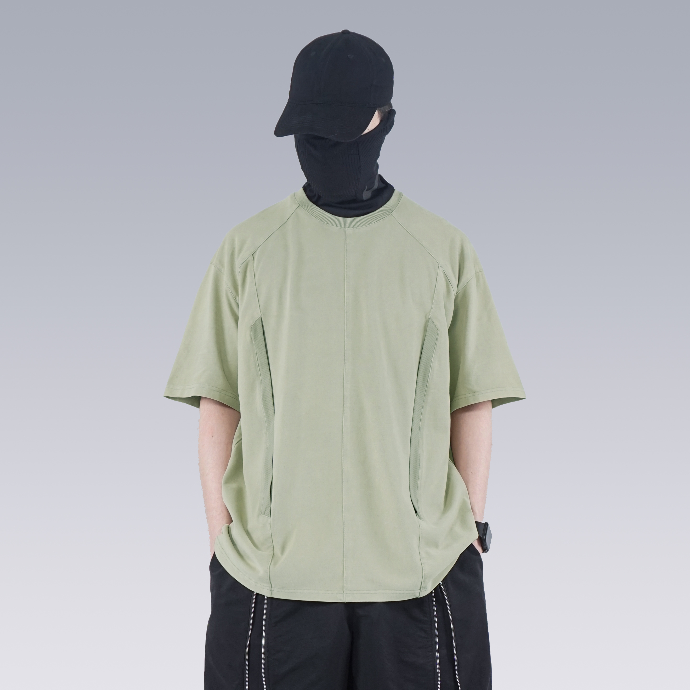 SILENSTORM 做舊結構砂洗重工短袖