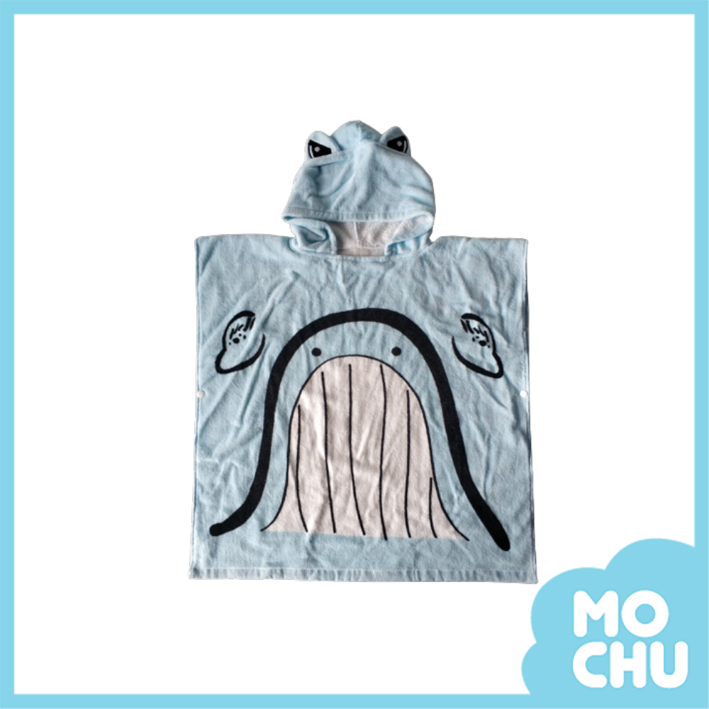 淺藍色鯨魚浴袍