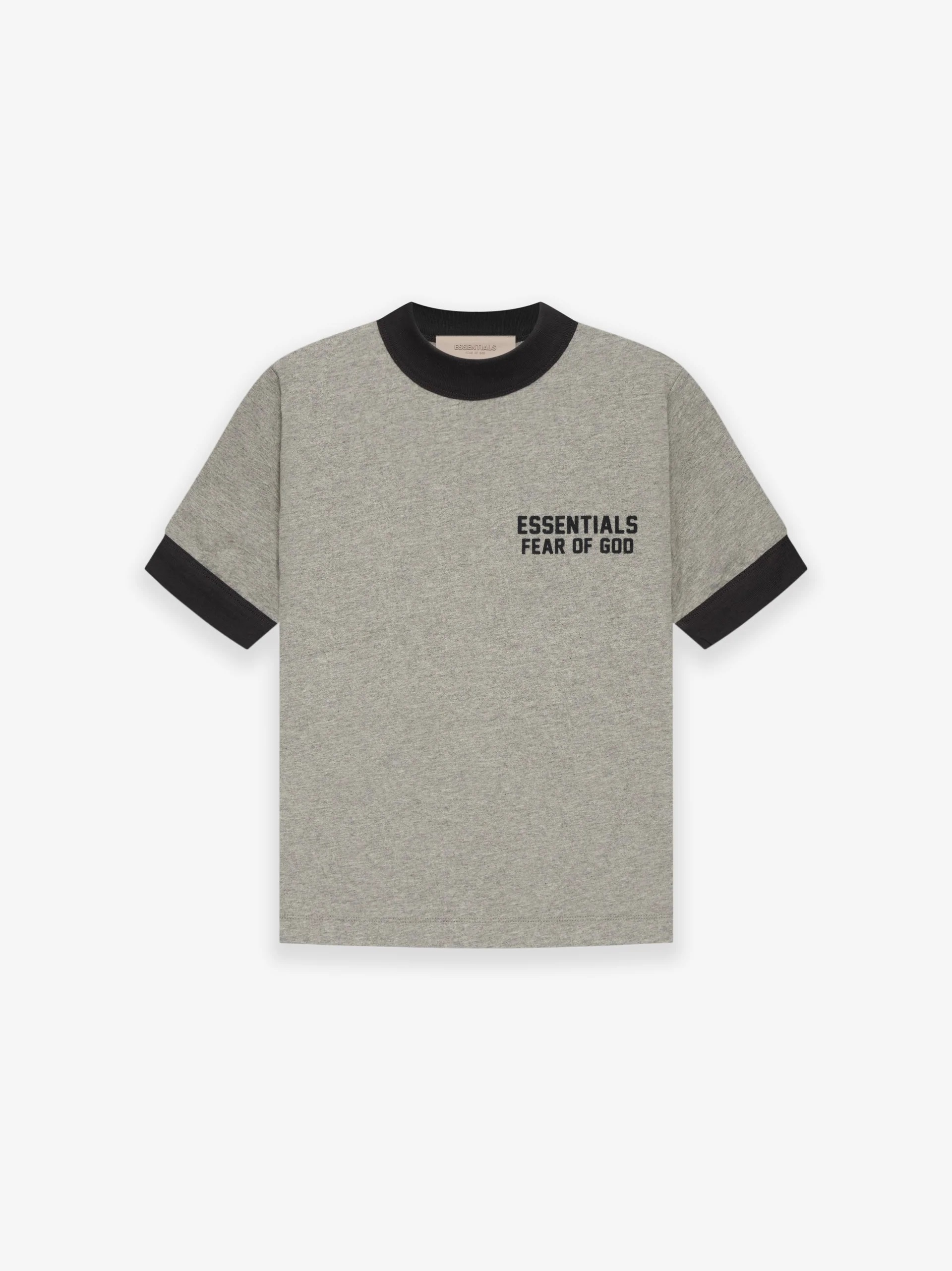 [現貨] Fear Of God Essentials SS22 KIDS Ringer Tee Dark Oatmeal