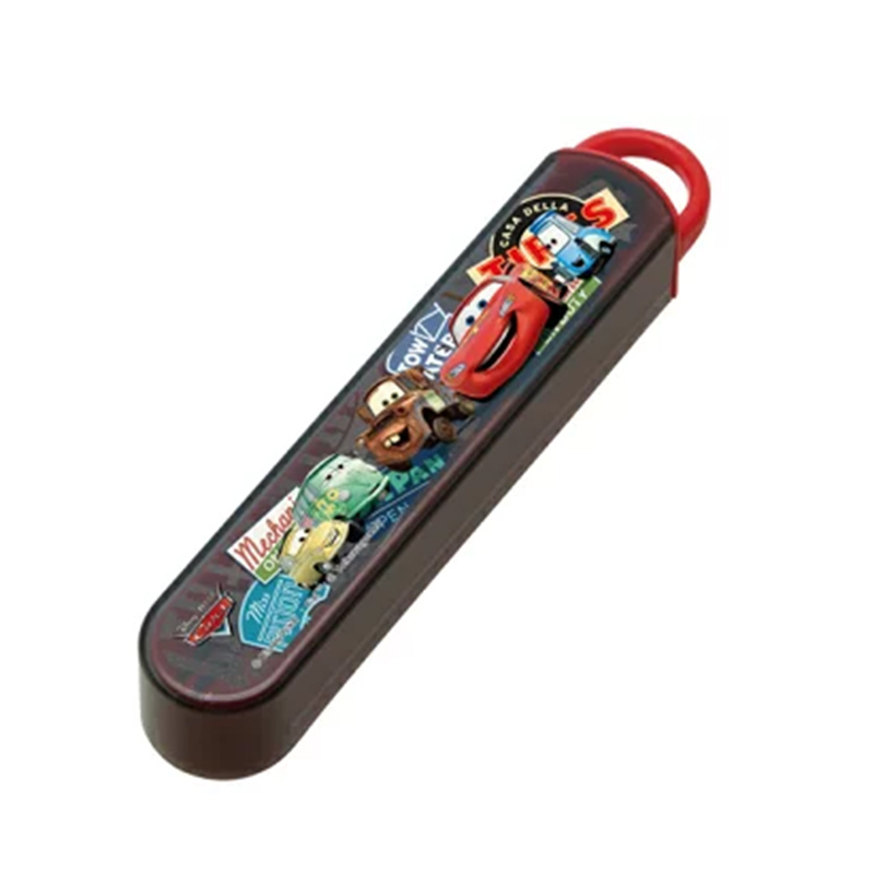 日本   Cars (汽車總動員) 閃電麥坤 -湯叉筷三件組 兒童餐具 湯匙 筷子 叉子