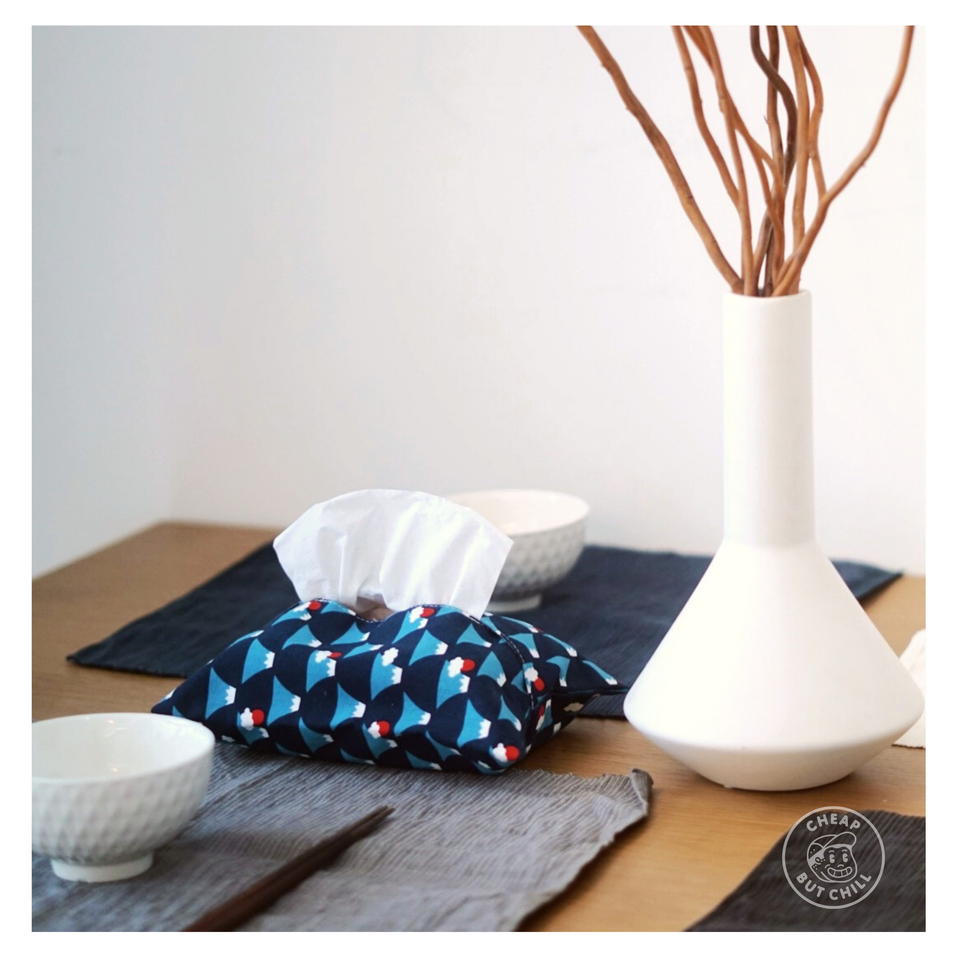 New 🗻 富士山手工布藝紙巾套