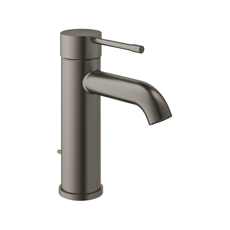 Grohe New Essence 面盆龍頭 S-size/H17.4cm-霧黑/超鋼色| 葡萄牙原裝進口 | 星閃電鍍技術 | 環保省水