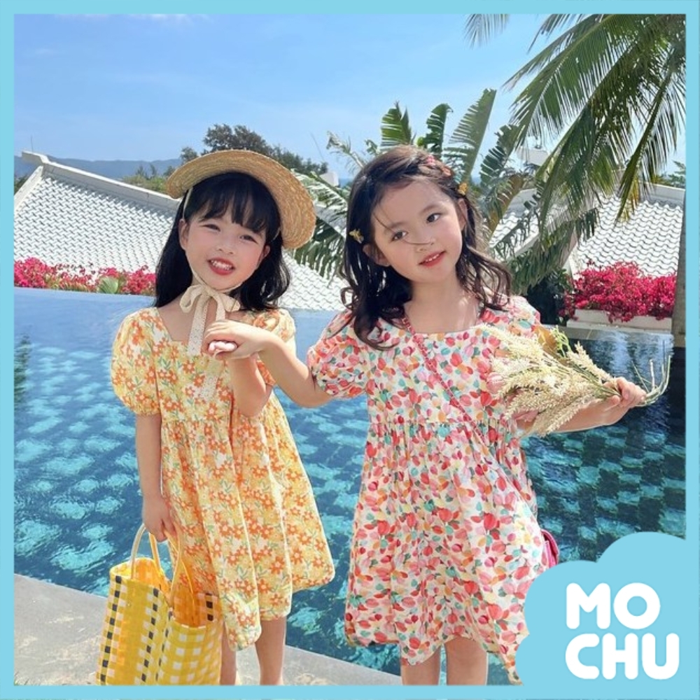 亮麗碎花連衣裙(兩色)