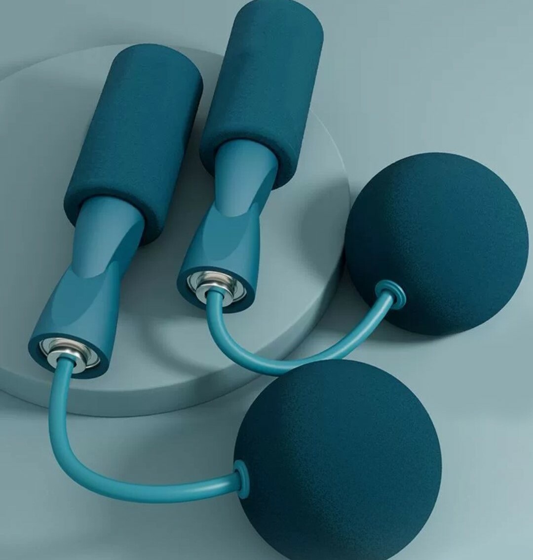 北歐風室內專用負重球跳繩器