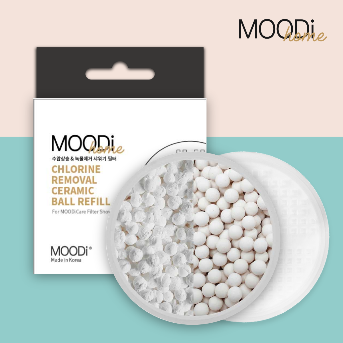 【MOODi】除氯陶瓷球 (適用於【MOODi】韓國人氣除銹氯過濾花灑  )