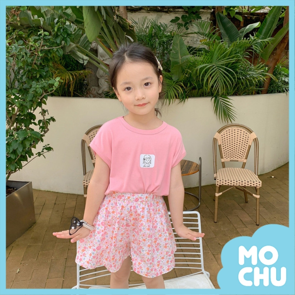 水果碎花薄款休閒短褲(兩色)