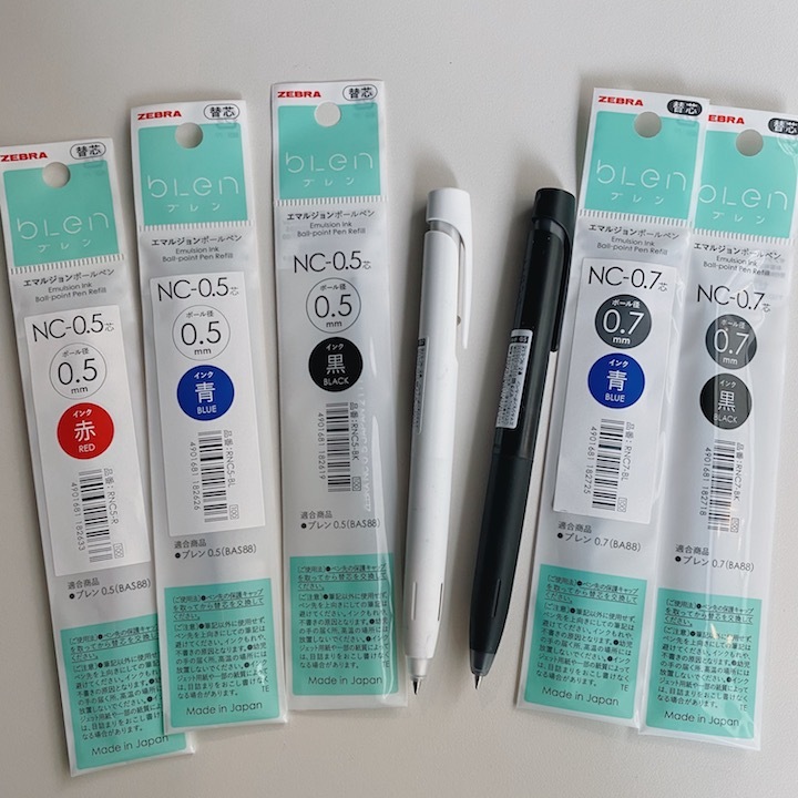 ZEBRA BLEN 防震原子筆專用替芯 0.5mm / 0.7mm