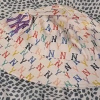 [S] MLB YANKEES MULTI RAINBOW LOGO BUCKET HAT,WHITE, 32CPH4111-50W (SMLB53)