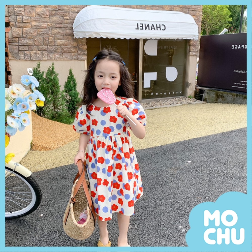 夏日小花露背連衣裙(兩色)