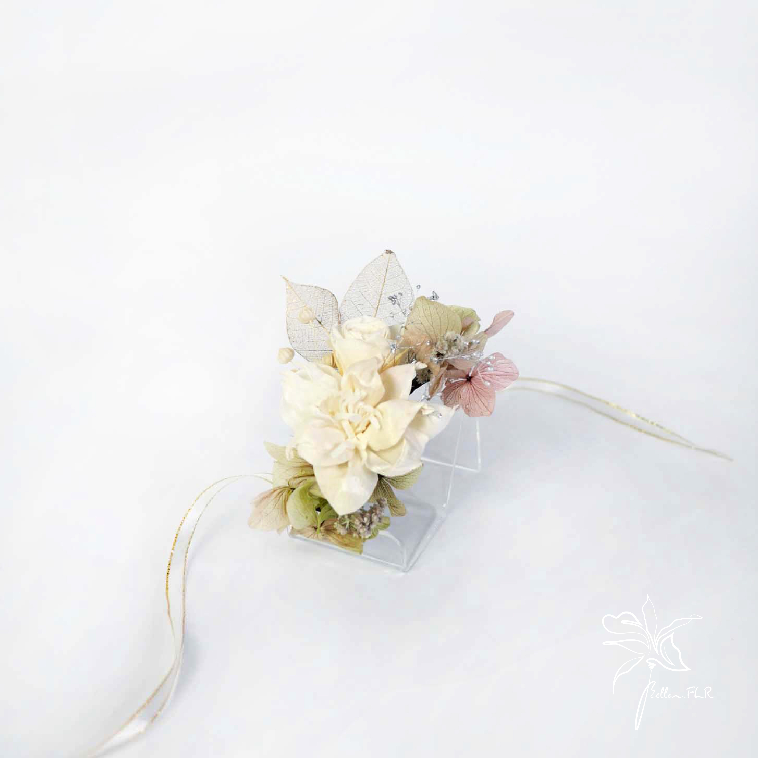 【純白浪漫】乾燥手腕花