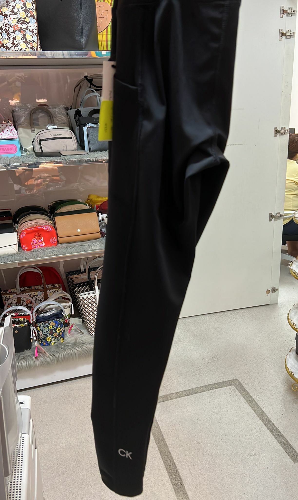 [S] CALVIN KLEIN LEGGINGS,BLACK, PFCP6600-BLK (SCK51)