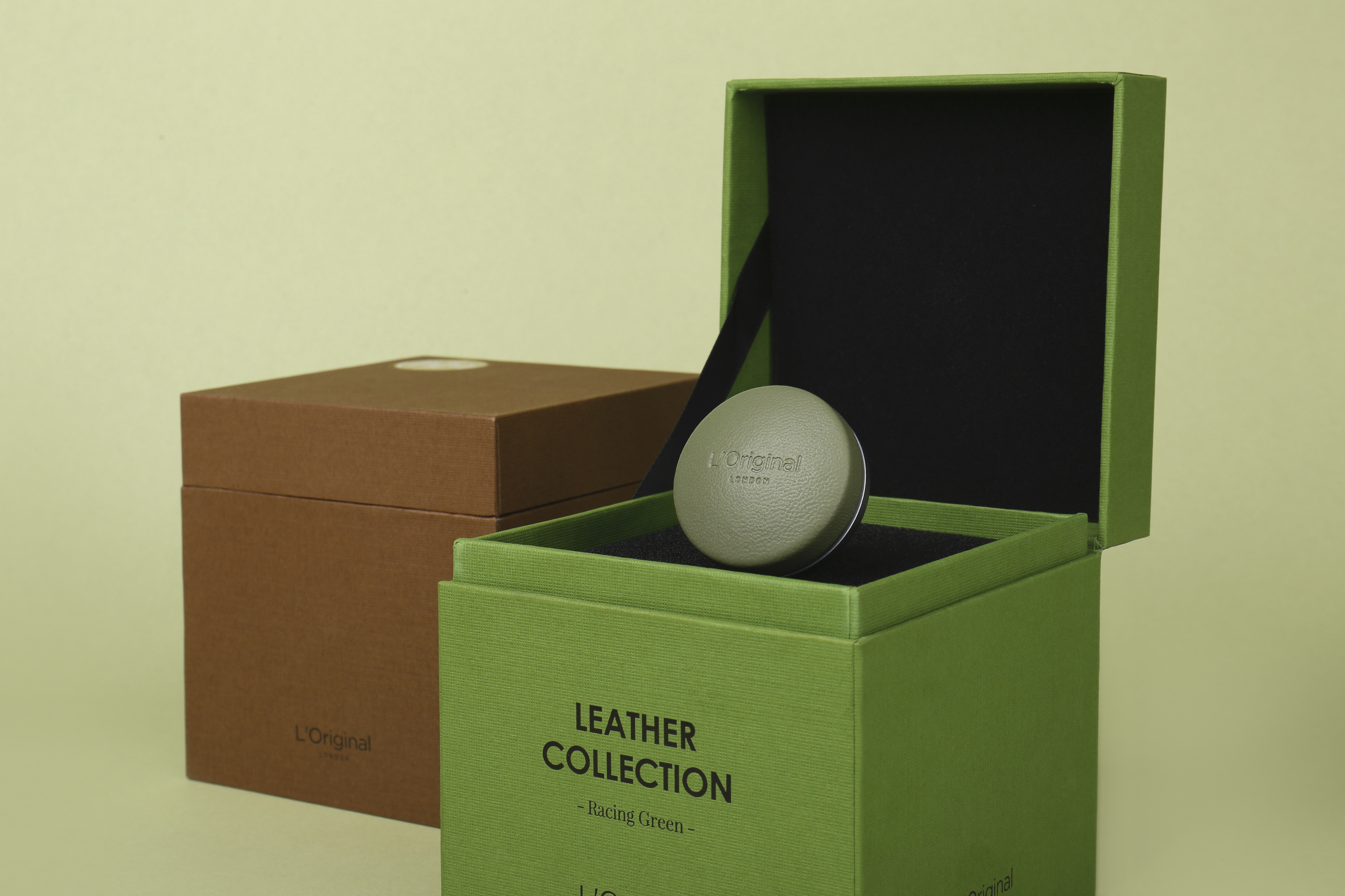 L'Original London皇家小羊皮車用香氛禮盒-賽車綠
