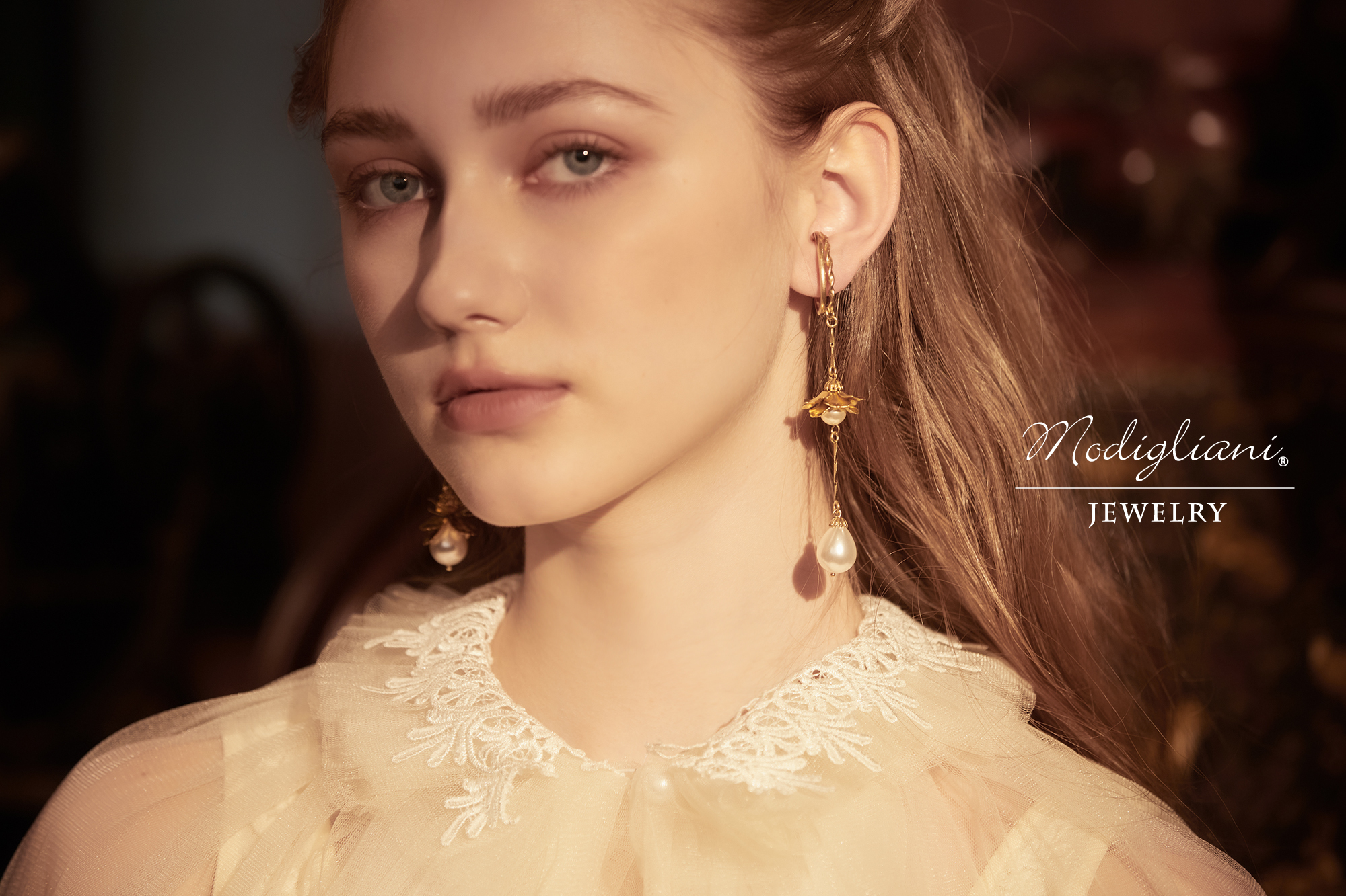 黃銅飾品, 耳環, 飾品, 黃銅, 耳夾,耳掛,水晶珍珠,母貝珠,花草,氣質