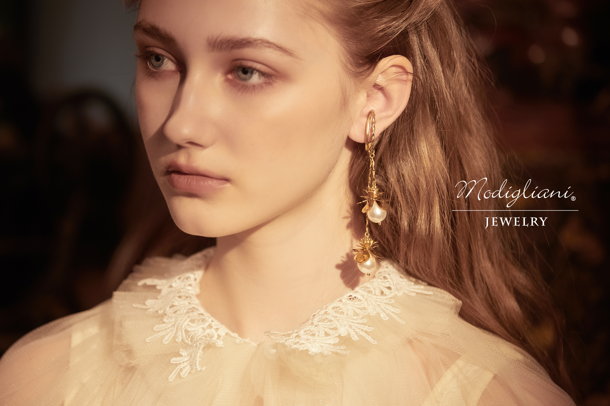 黃銅飾品, 耳環, 飾品, 黃銅, 耳夾,耳掛,水晶珍珠,母貝珠,花草,氣質