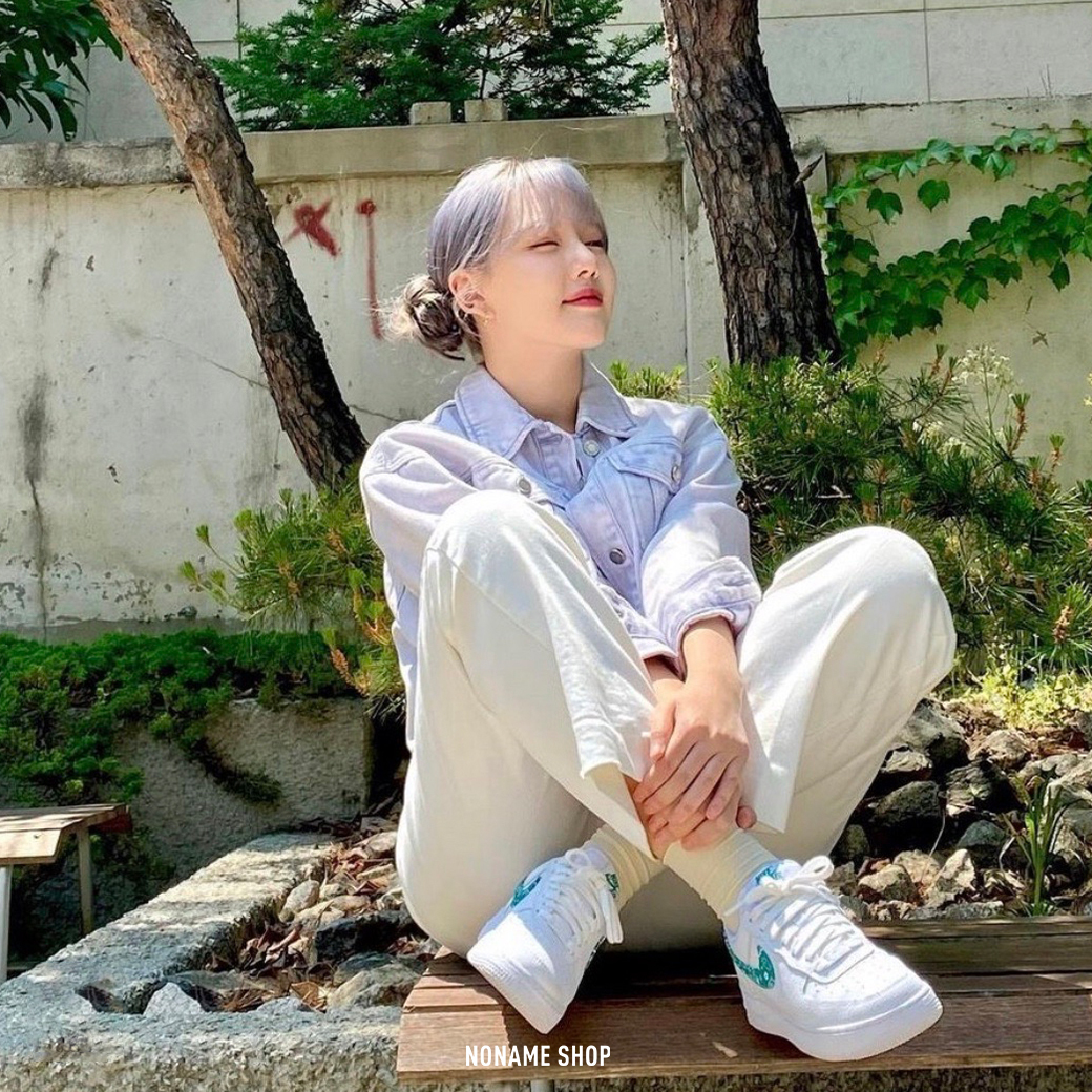 NIKE Air Force 1Low "Green Paisley" 變形蟲 白綠