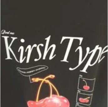 [S] KIRSH CHERRY GRAPHIC SHORT SLEEVE T-SHIRT,BLACK, FKQMCTR503M-BLACK (SMW13)