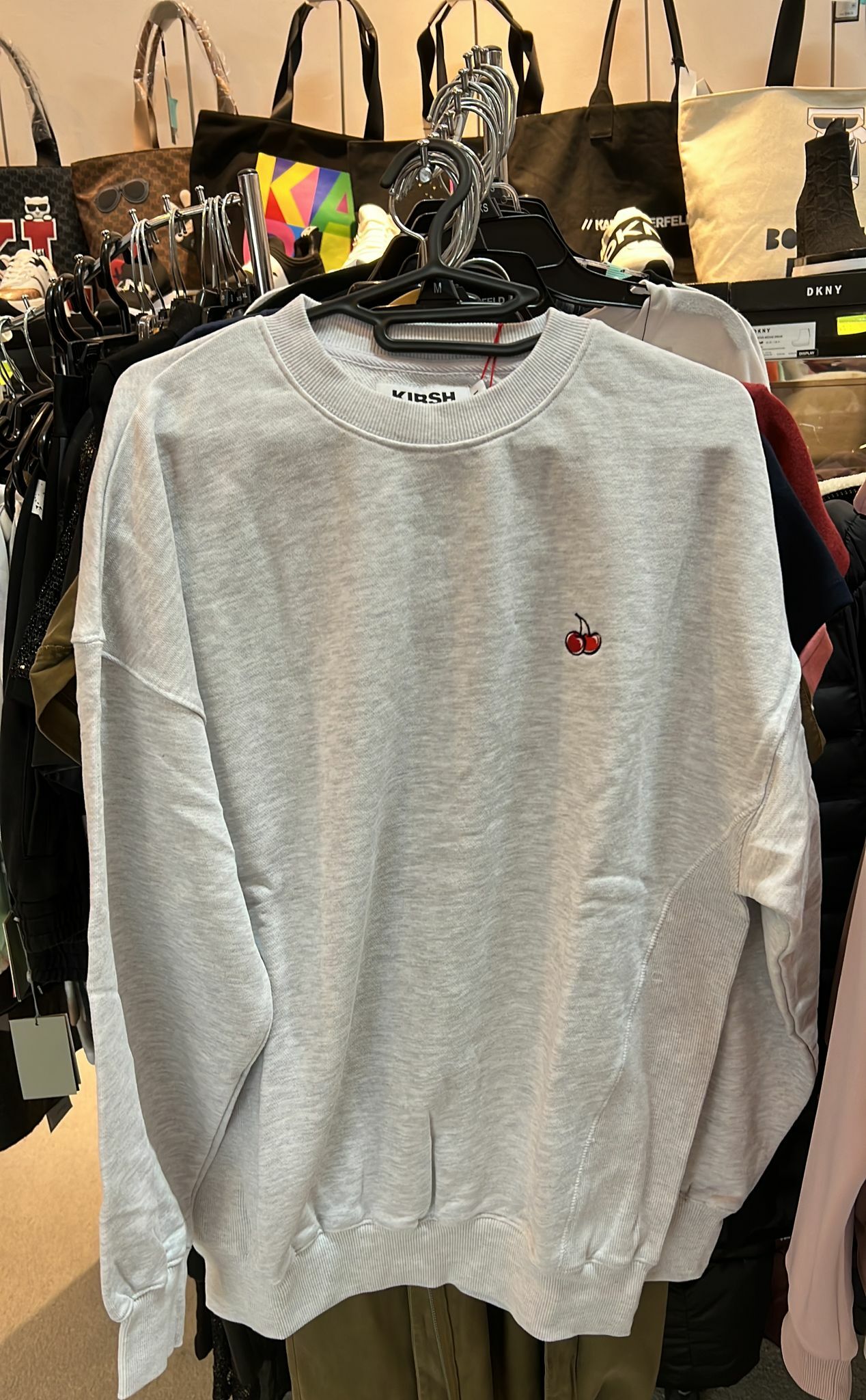 [S] KIRSH SMALL CHERRYSWEAT,GREY, FKQSCTM503M-LIGHT GREY (SMW14)