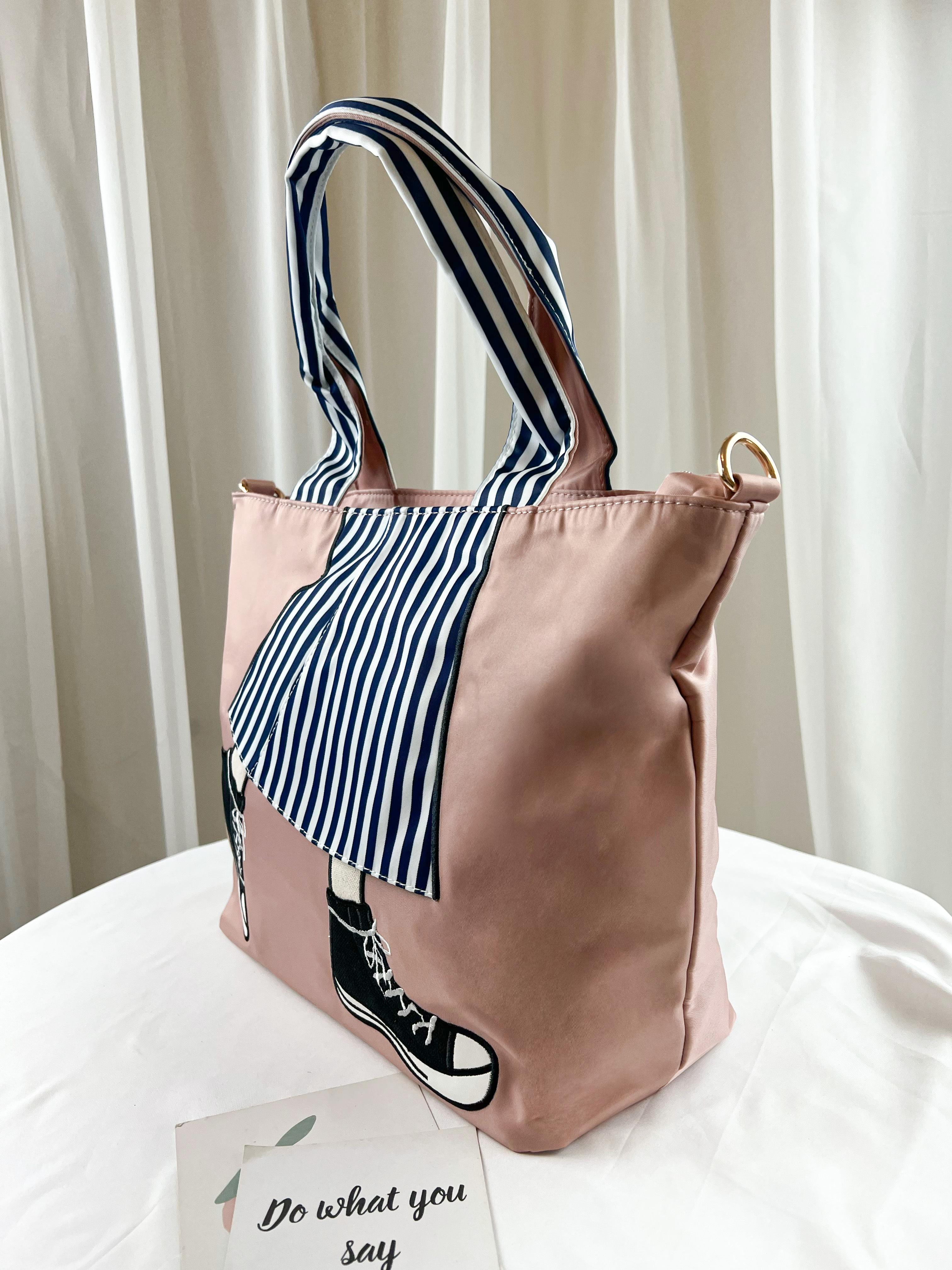 櫻花粉 美腿防潑水手提包 / 側背包  #SM-B13-2