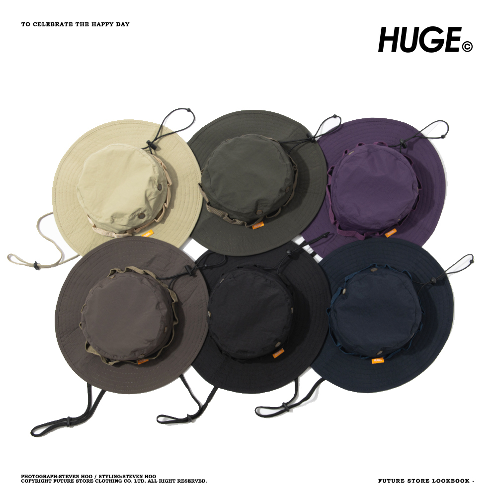 HUGE OUTDOOR BOONIE HAT 機能防潑水 戶外奔尼帽