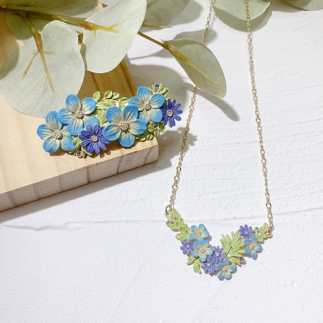 Palnart Poc 翠雀花頸鏈/髮夾