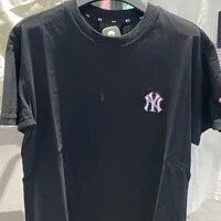 [S] MLB LOGO BASIC WAPEN OVERSIZED SHORT SLEEVE T-SHIRT, BLACK, 31TS31131-50L FINAL SALE (SMLB80)