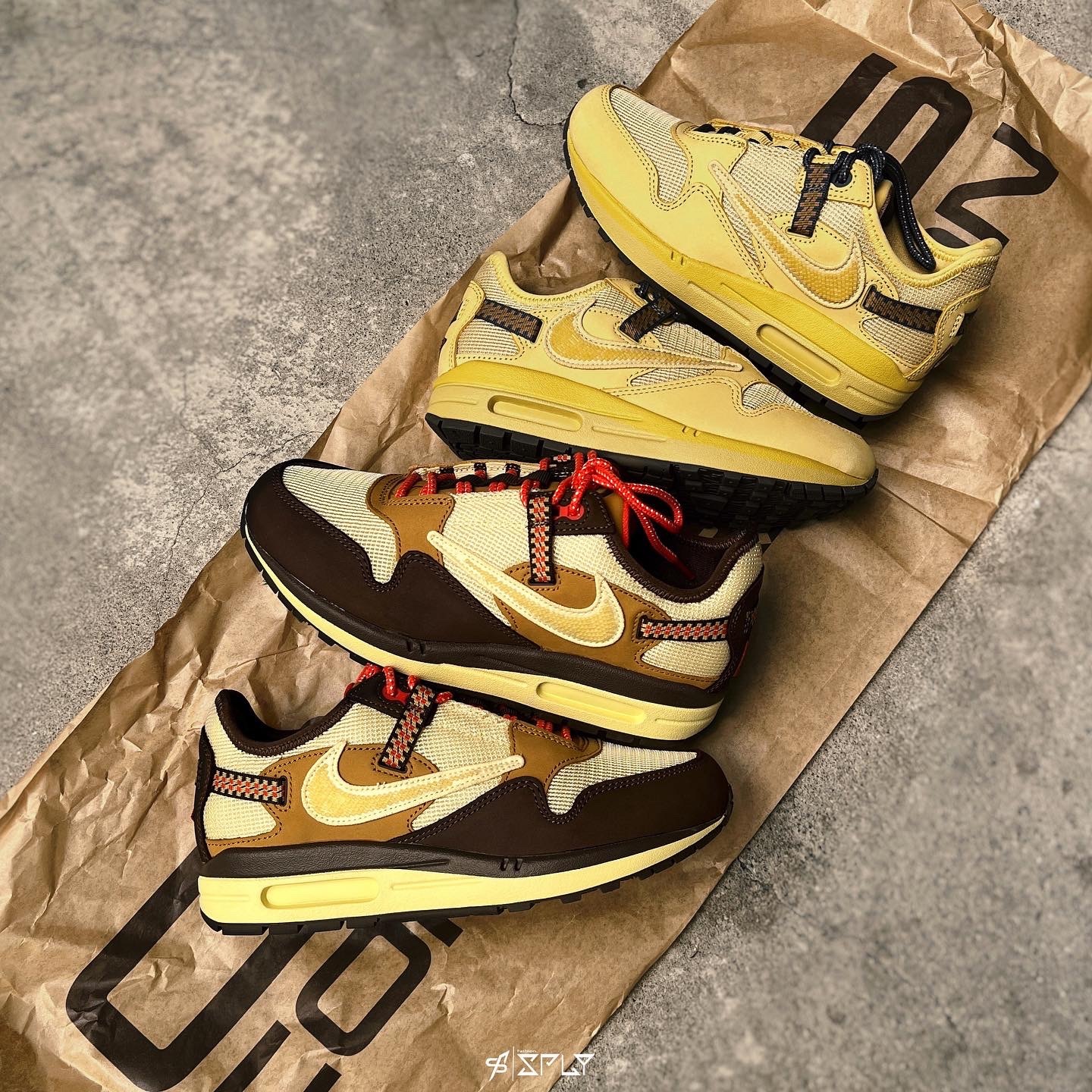 Travis Scott x Nike Air Max 1 Saturn Gold 仙人掌 土星 倒勾 DO9392-700