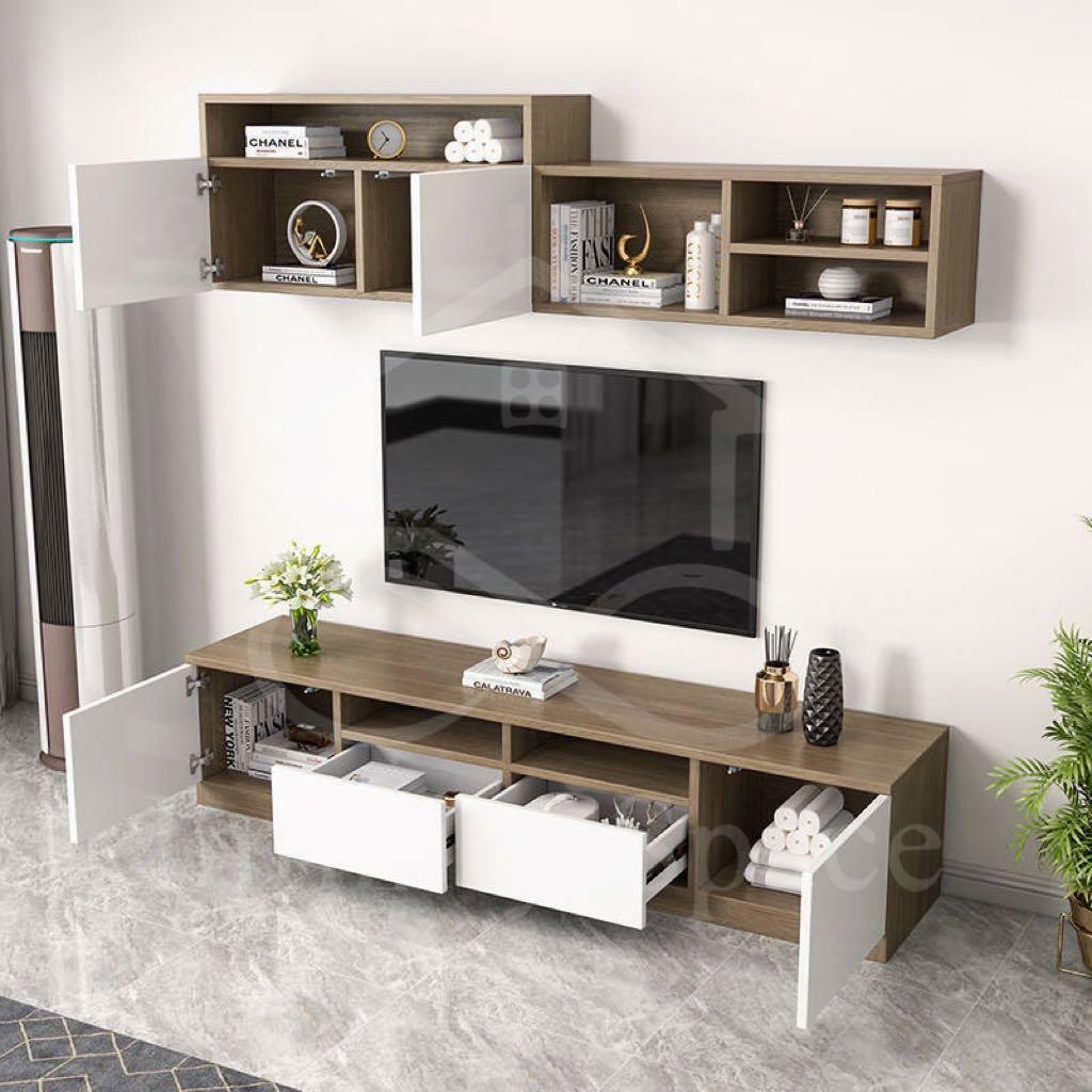 🌟包送裝🌟 B0280 電視地櫃連吊櫃組合（地櫃可單買）