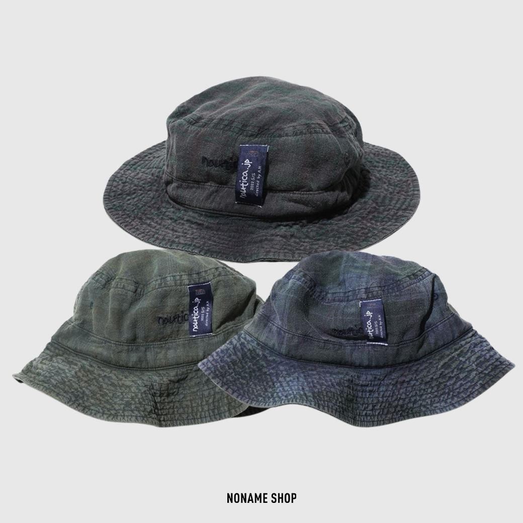 NAUTICA JP  Sulfur Dyed Madras Hat 渲染 格紋 漁夫帽 三色