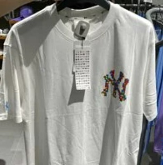 [S] MLB PLAY UNISEX OVERSIZED T-SHIRT,WHITE, 31TSN2131-50W (SMLB91)