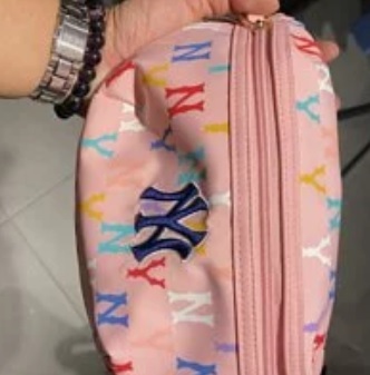 [S] MLB 72BGH3111-50P MONOGRAM OXFORD WAIST BAG,PINK, 8809768017020 (SMLB101)