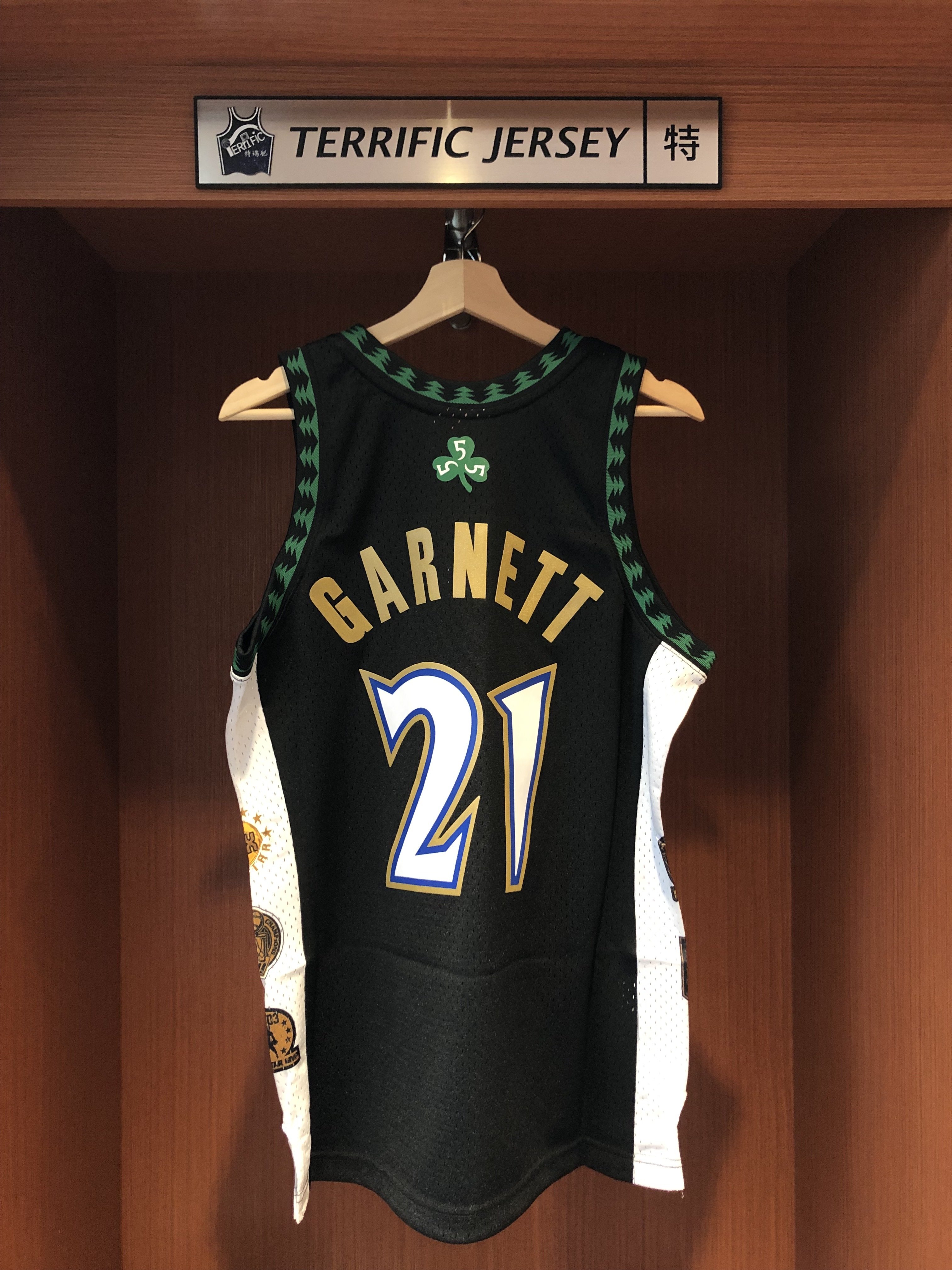 NBA球衣 Kevin Garnett 明尼蘇達灰狼 名人堂 95-16黑 M&N Swingman G2 球迷版 熱轉印 全新