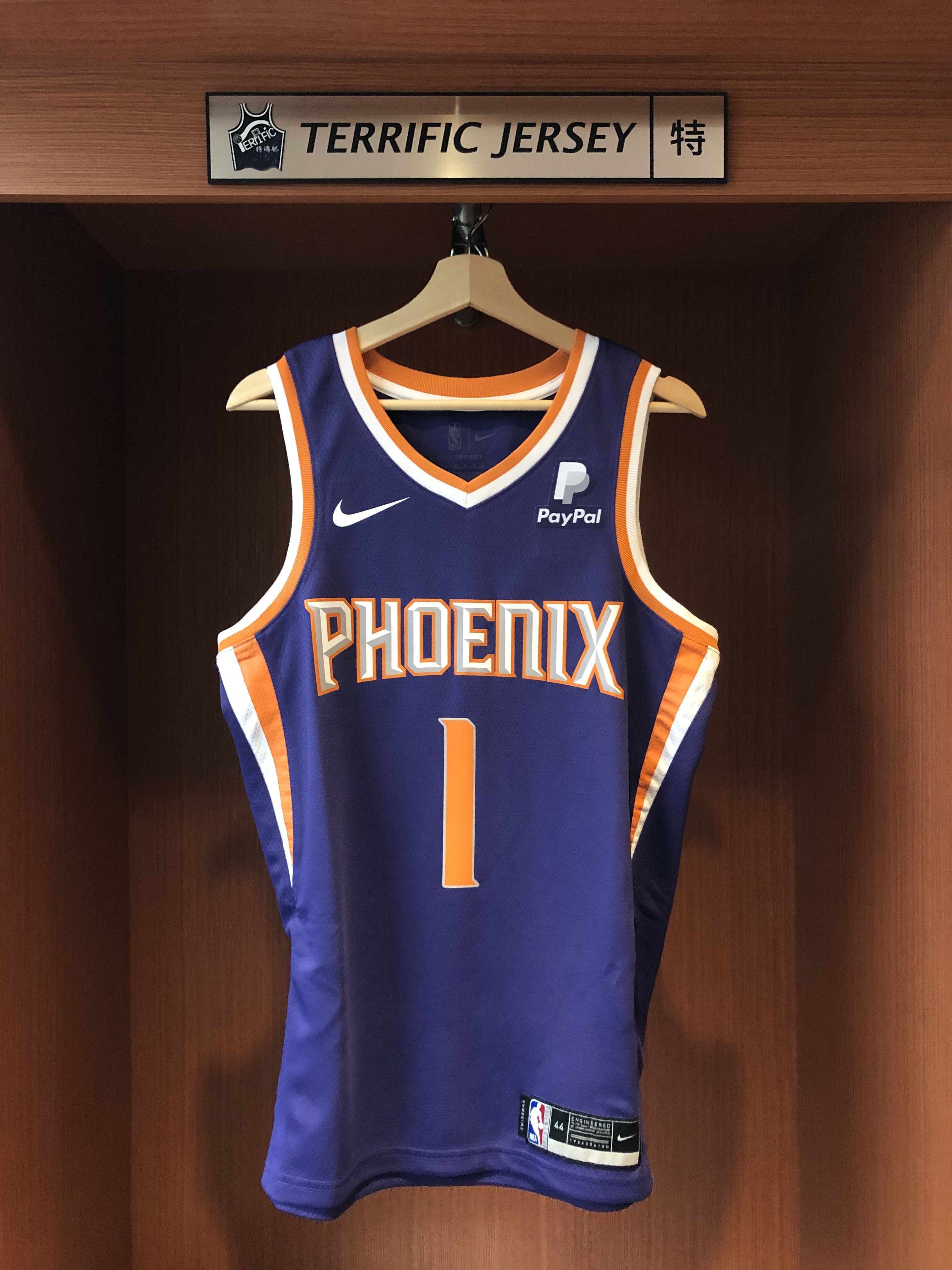 NBA球衣 Devin Booker 鳳凰城太陽紫 舊版 Icon Nike Swingman 球迷版 熱轉印 含贊助商標 全新