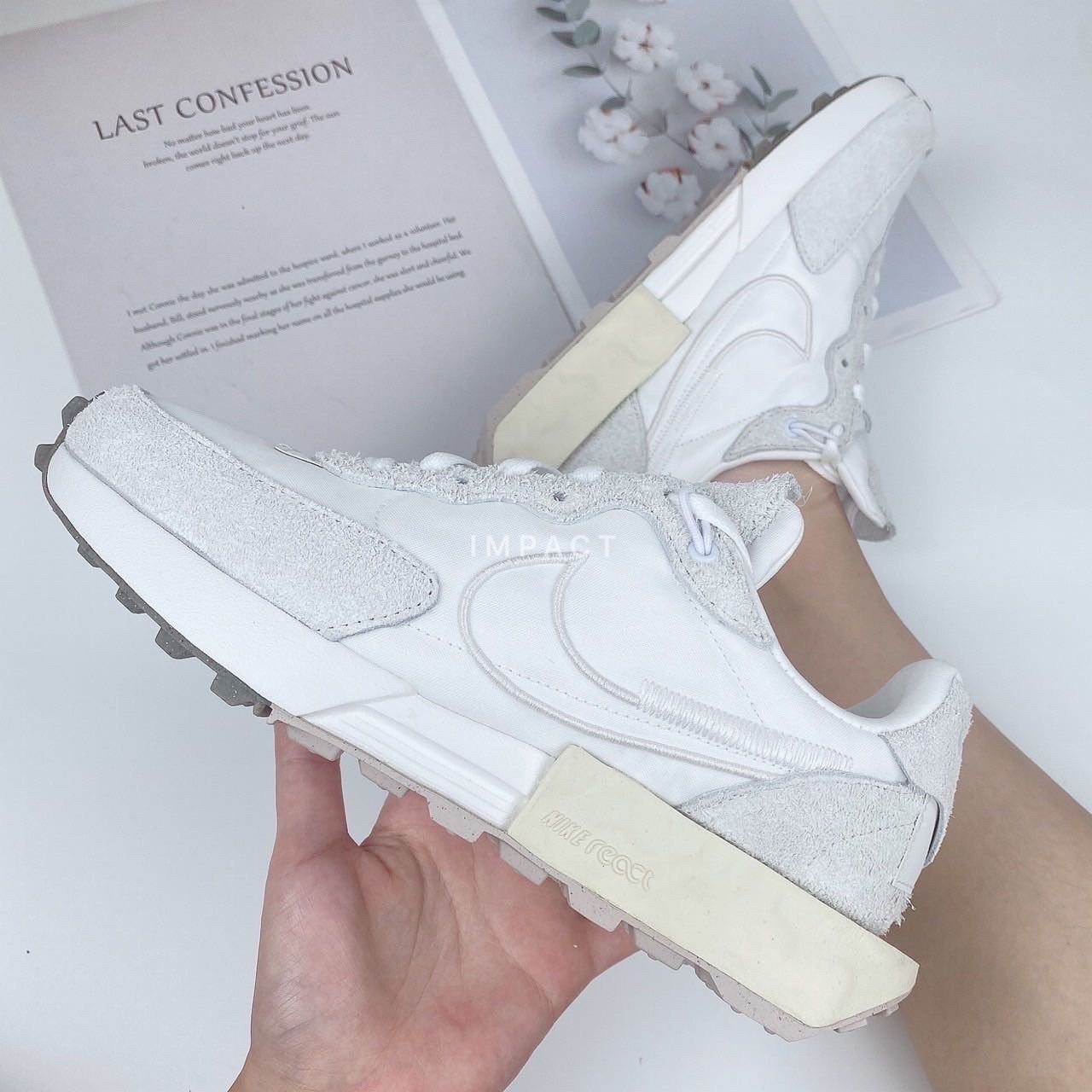 Nike Fontanka Waffle 燕麥鬆糕鞋 奶茶 小SACAI 發泡底 刺繡 女鞋