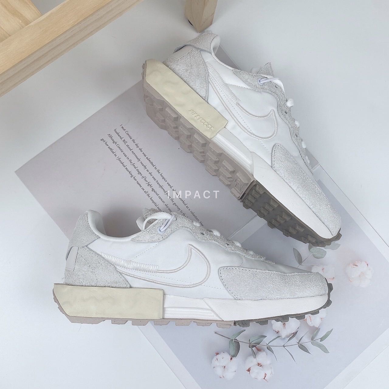 Nike Fontanka Waffle 燕麥鬆糕鞋 奶茶 小SACAI 發泡底 刺繡 女鞋