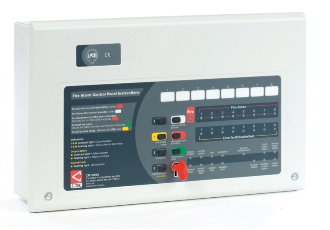 CFP702-4 C-TEC Fire alarm panel 2 zone