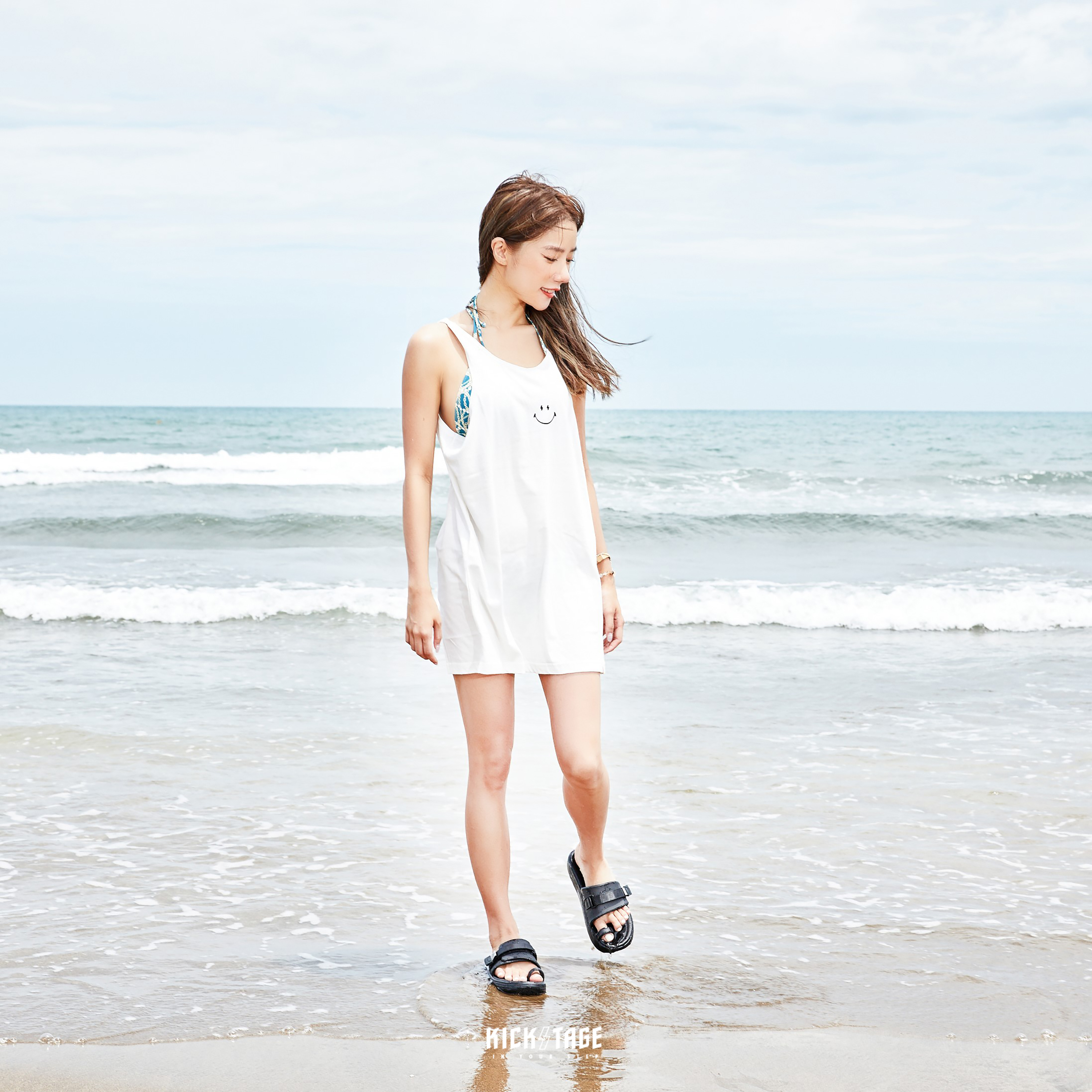 [出清商品售出無退換] SUICOKE UTA OG-INJ-06 黑色 單趾束帶 魔鬼氈 厚底 防水拖鞋【SK22INJ06BK】