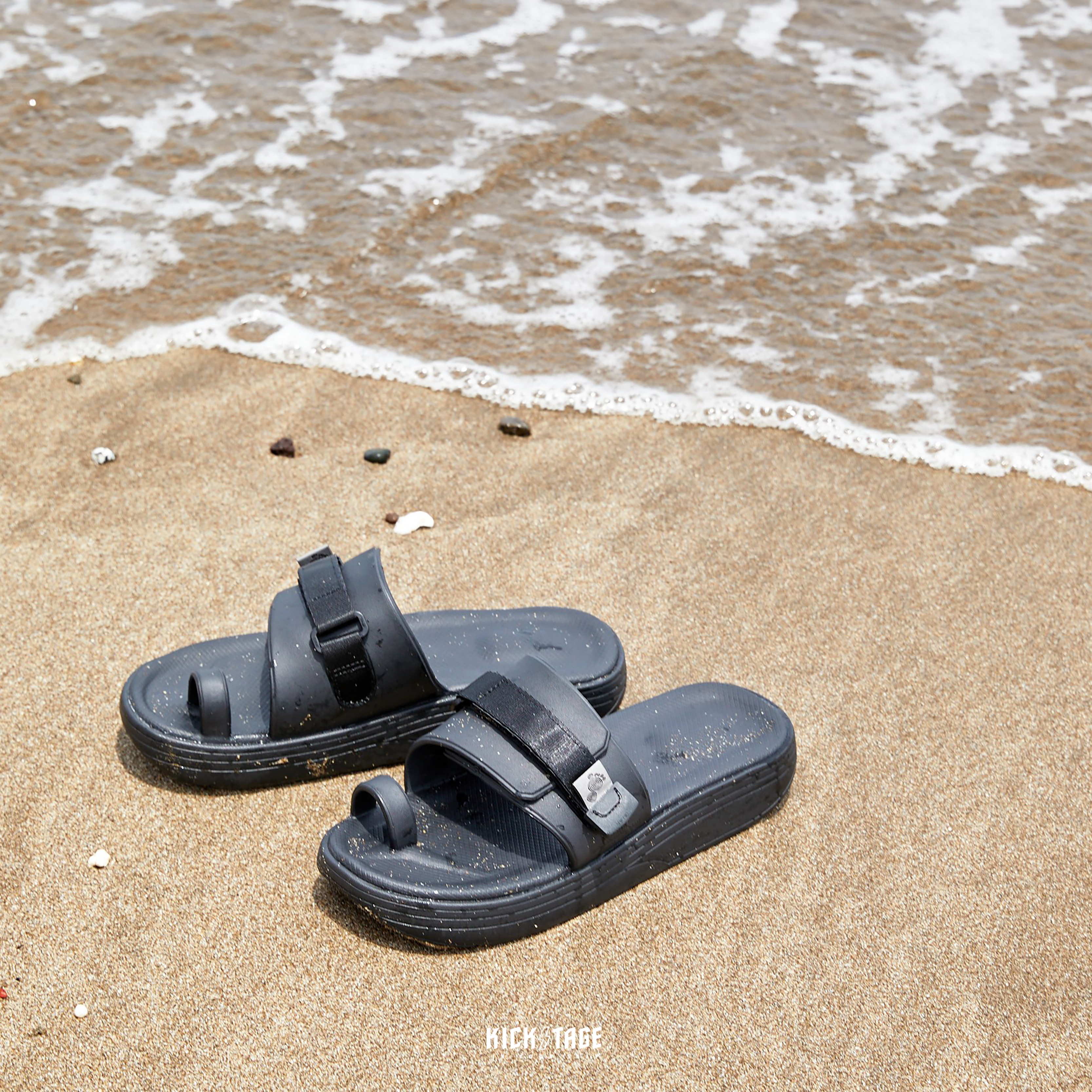 [出清商品售出無退換] SUICOKE UTA OG-INJ-06 黑色 單趾束帶 魔鬼氈 厚底 防水拖鞋【SK22INJ06BK】