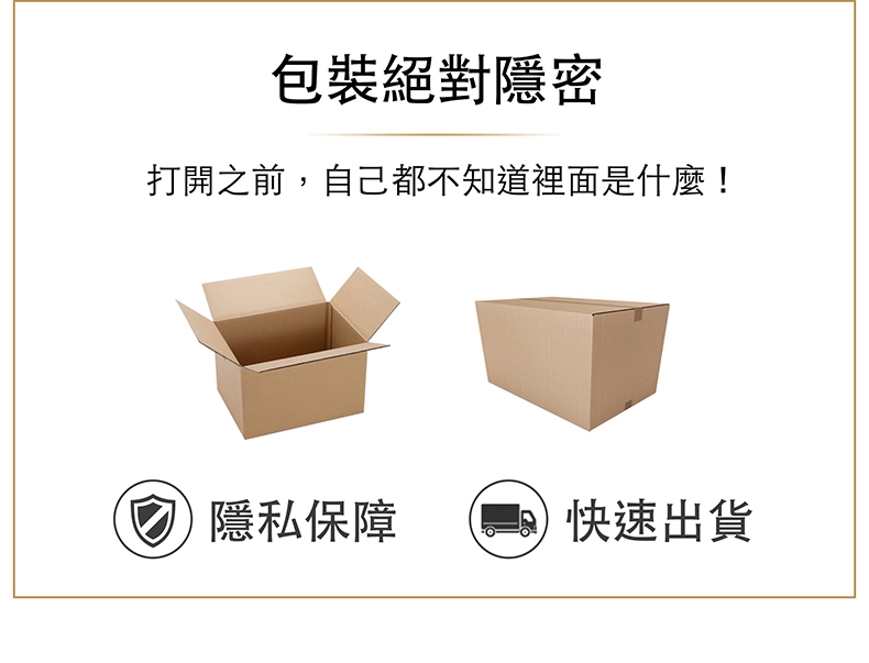 包裝絕對隱密打開之前,自己都不知道裡面是什麼! 隱私保障快速出貨