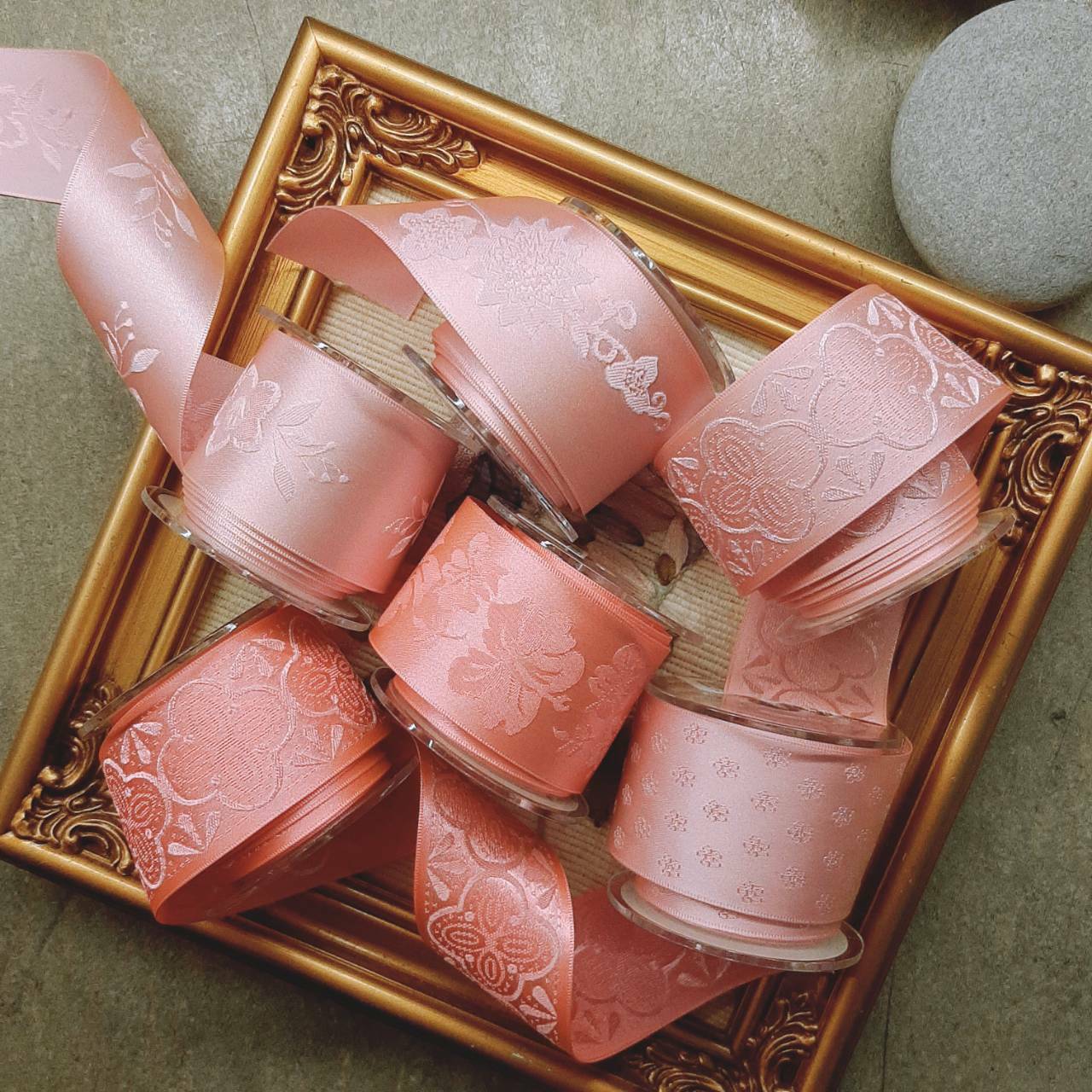 優雅的加勒比海 刺繡提花/38mm