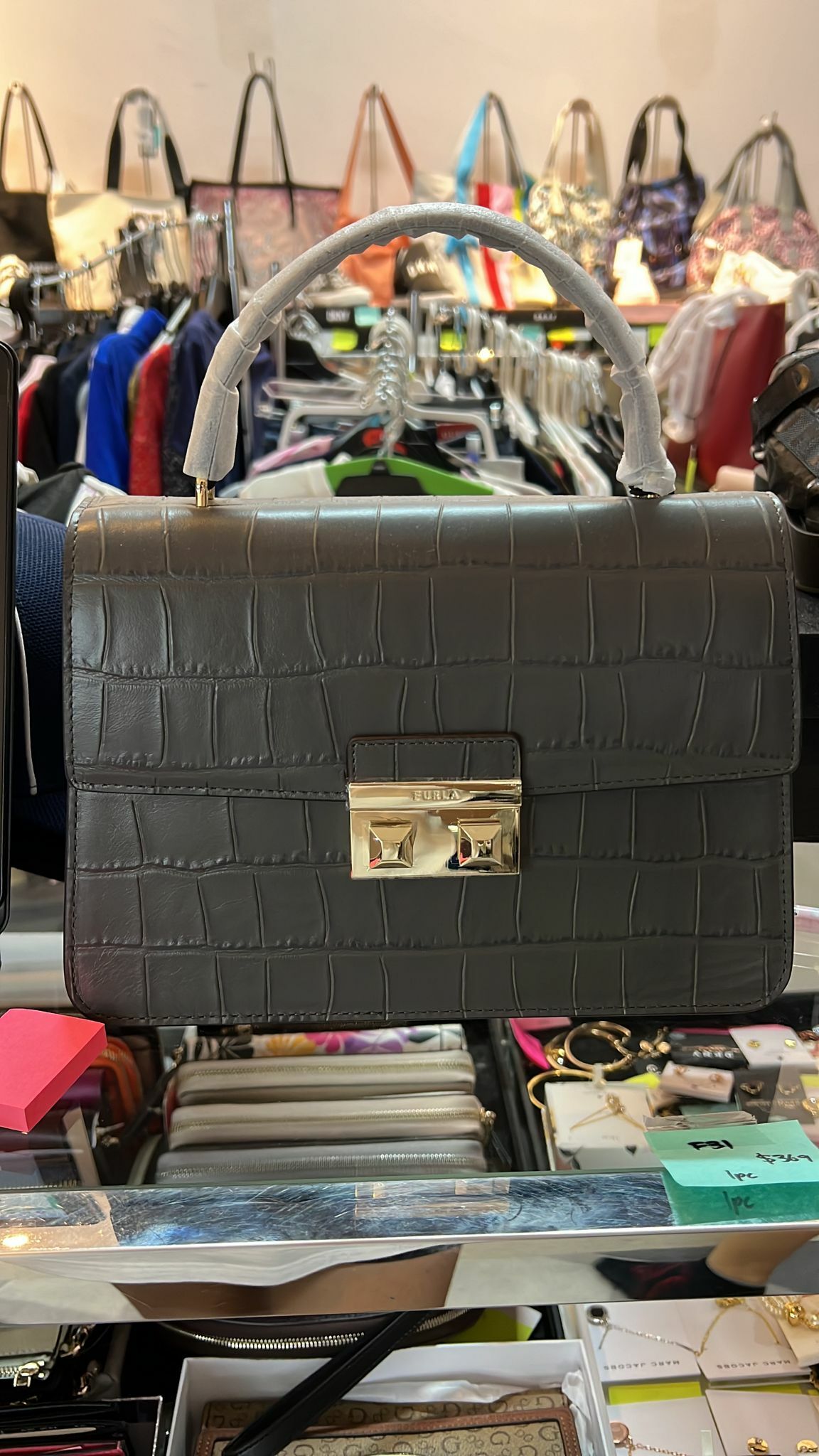 [S] FURLA BAUGLND-KO0000 BELLA S TOP HANDLE, ASFALTO g, FP/2021/399/3 (SF23)