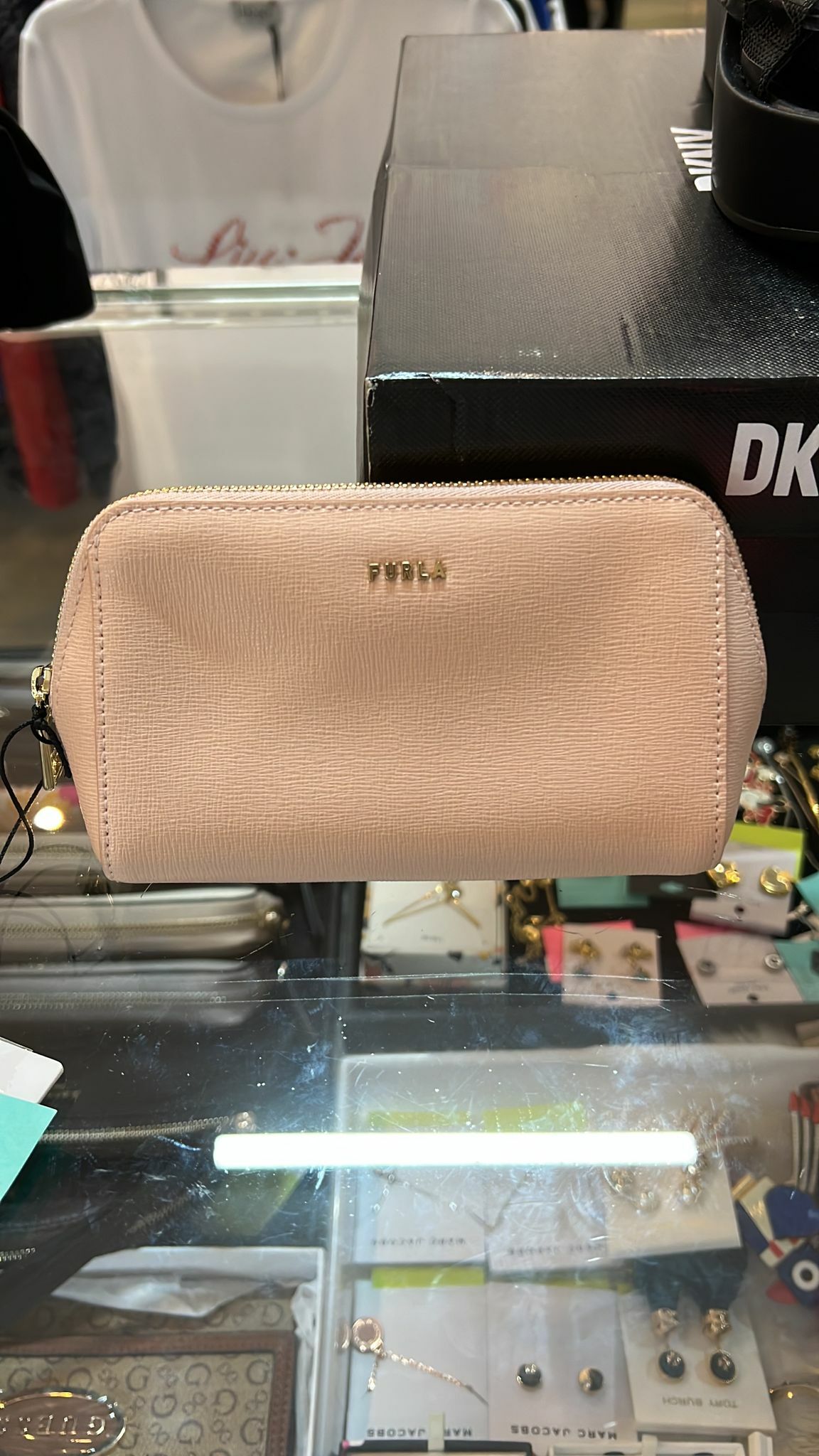 [S] FURLA EAW2LN1-B30000 ELECTRA M COSMETIC CASE, SAFFIANO CANDY ROSE, FC/2020/35/1 (SF32)