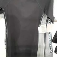 [S] DKNY T-SHIRT DRESS WITH LOGO TAPING, BLACK, DP1D4250-BLK [FINAL SALE] (SD131)
